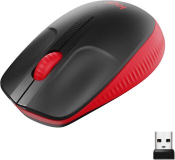 Mouse Wireless Logitech M190 Rosso