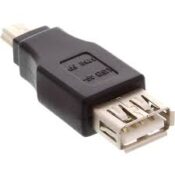 Adattatore InLine Usb 2.0 A Fem./Mini USB M.