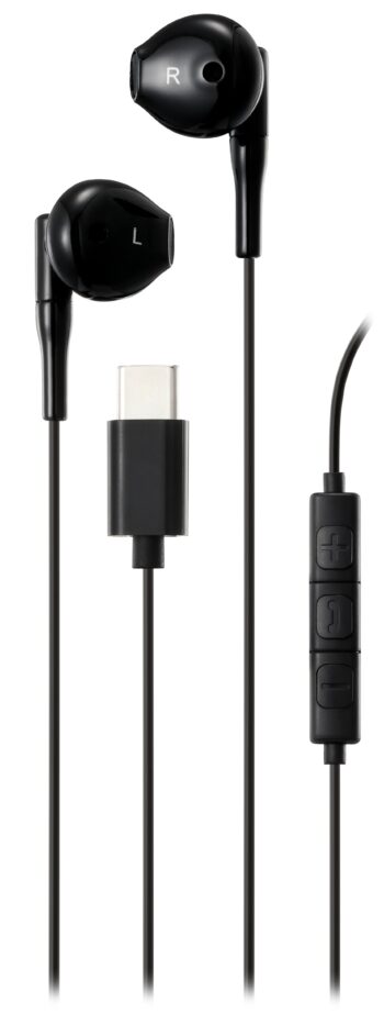 Auricolari Streetz con microfono USB-C Nero