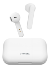 Auricolari Streetz con microfono TWS Bianco