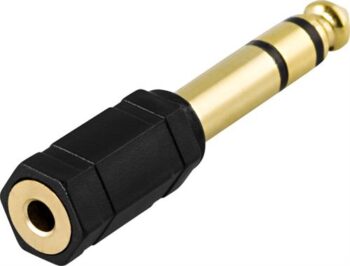 Adattatore audio da 6.3mm (M) a 3,5mm Fem.