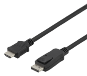 Cavo Deltaco Displayport(M) a HDMI 1Mt