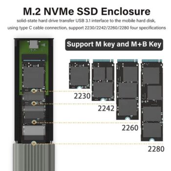 Box Ewent per Ssd M.2 Nvme USB 3.2 Type C