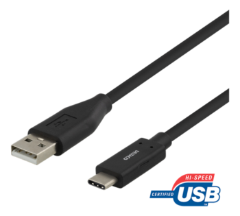 Cavo Deltaco Type C a USB 2.0 M.1Mt