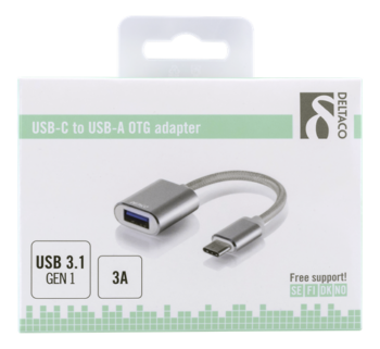 Adattatore Type C (M) a Usb Type A (F) 11Cm