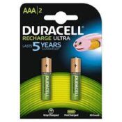 Batteria Duracell Ricaric. AAA 900 mAh 2Pz