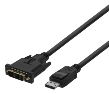 Cavo Deltaco Displayport(M) a DVI-D(M) 2Mt