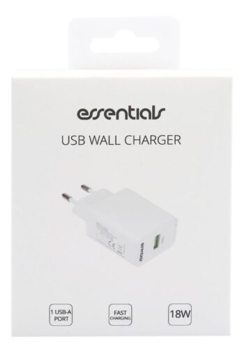 Caricatore Essentials da casa 1x USB 18W