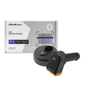 Lettore Barcode Qoltec 2D Laser Wireless+Base