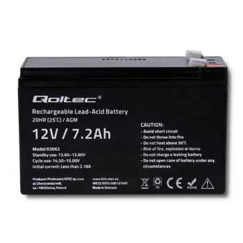 Batteria Qoltec per UPS 12V 7,2AH