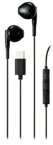 Auricolari Streetz con microfono USB-C Nero