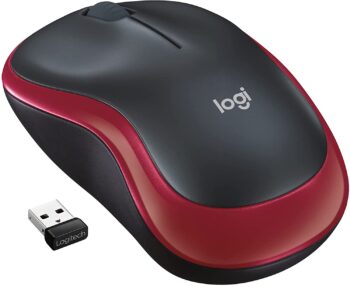 Mouse Wireless Logitech M185 Rosso