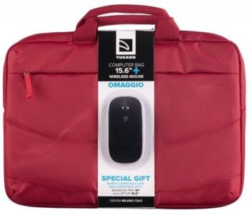 Borsa Tucano Idea per 15,6"+ Mouse Wifi Rosso