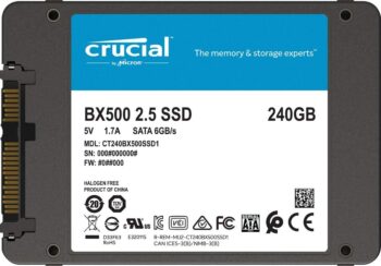 Ssd Crucial 2,5" da 240 Gb