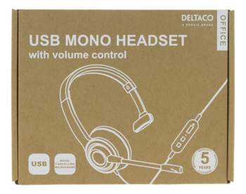 Cuffia Deltaco auricolare mono USB