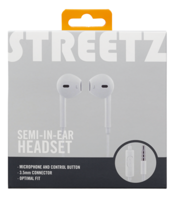 Auricolari Streetz con microfono Bianco