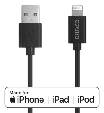 Cavo Deltaco da Lightning a Usb 2Mt