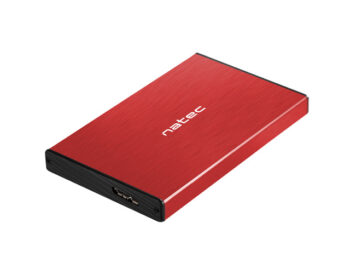 Box Natec per Hd 2,5" Sata USB 3.0 Rosso