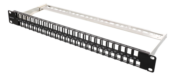 Patch Panel 48 Porte 1U vuoto Bk