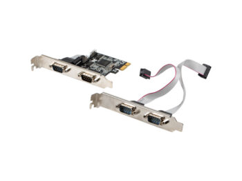 Scheda PCI-E 4 Com LOW PROFILE BRACKET