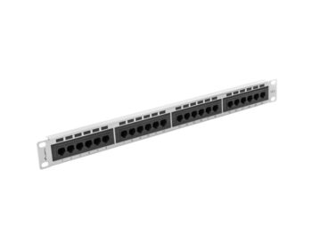 Patch Panel 24 Porte Cat.6 Grigio