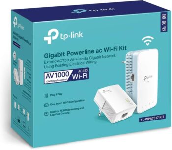 Powerline Tp-Link Wi-Fi Gigabit AV1000 Kit