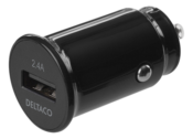 Caricatore Deltaco da auto 1x USB 2,4A