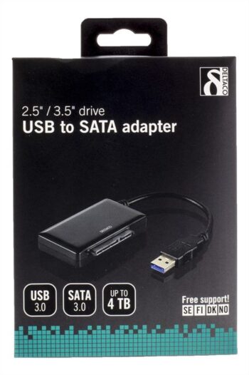 Adattatatore Deltaco da Usb 3.0 a Sata 2,5"