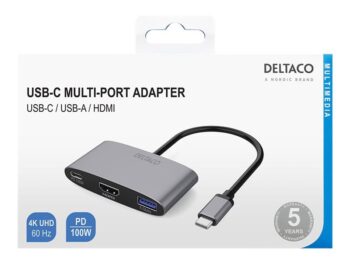 Multiporta Type C a USB-C/USB-A/HDMI/ 100W PD