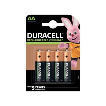 Batteria Duracell Ricaric. AA 2500mAh 4Pz