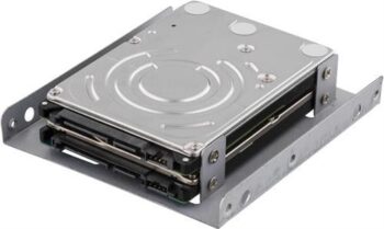 Adattatore per Hdd/SSD 2x 2.5" su 3.5"