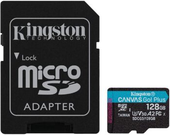 Micro SD Kingston 128GB + adat.CL 10 170Mb/s