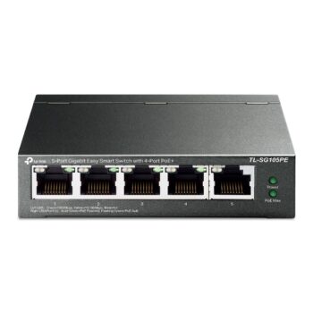 Switch di rete Tp-Link 5 Porte Gigabit,4 POE+