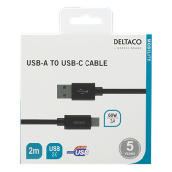 Cavo Deltaco Type C a USB 2.0 M.2Mt