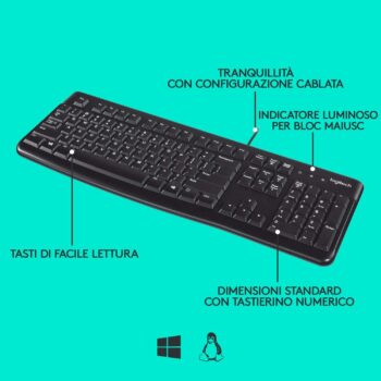 Tastiera USB Logitech Business K120