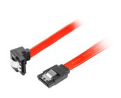 Cavo Sata III 7 Poli 30cm con Clip 90° rosso