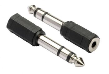 Adattatore audio da 6.3mm (M) a 3,5mm Fem.