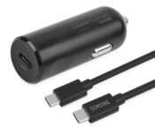 Caricatore Deltaco x auto 1x USB-C+Cavo USB-C