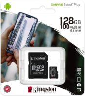 Micro SD Kingston 128Gb + adat.CL10 100Mb/s