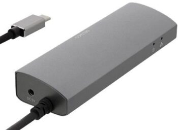 HUB Deltaco USB-C a 3x USB 3.0 + RJ45 Gigabit