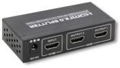 Splitter HDMI, 1 in a 2 out , 4K, nero