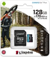 Micro SD Kingston 128GB + adat.CL 10 170Mb/s